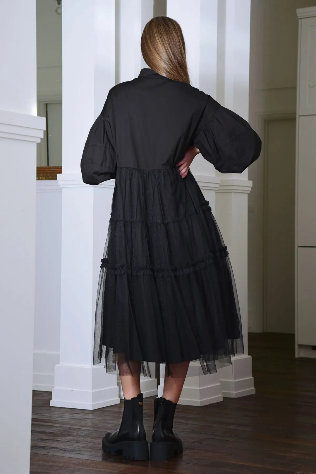 Crack a Style Dress - Black