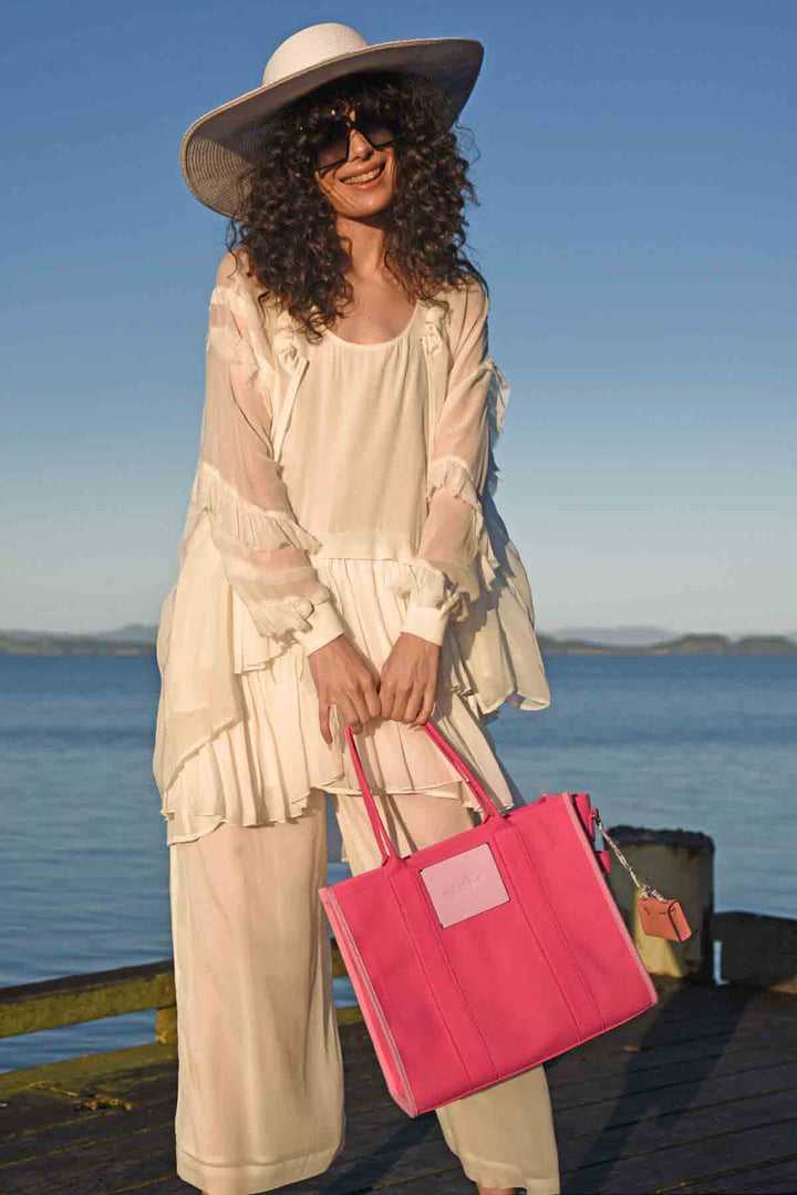 The Curate Tote Bag - Pink