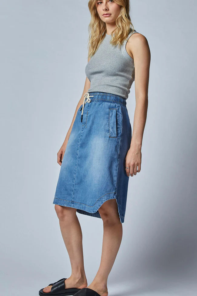 Cecil Skirt - Rodeo Blue