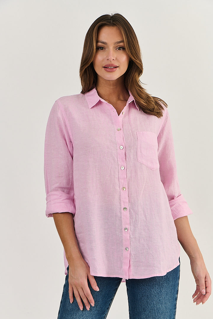 Enveloppe Linen Shirt - Pastel