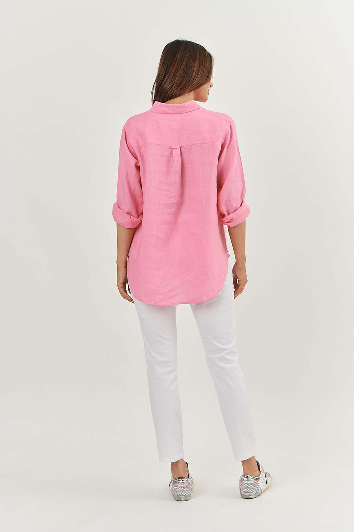 Enveloppe Linen Shirt - Rose