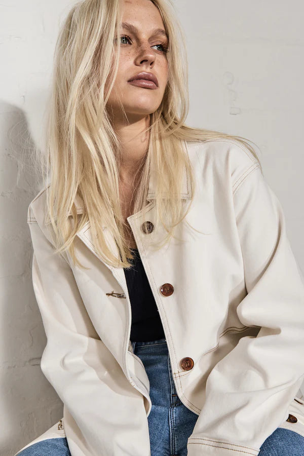 Eva Trench Coat - Ivory