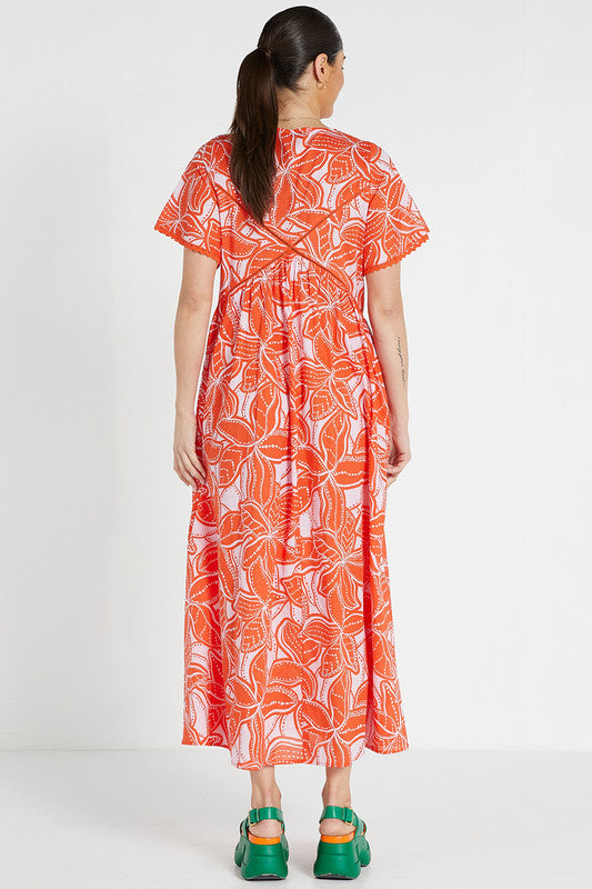 Fixed Bodice Maxi Dress - Ukiyo Botanic