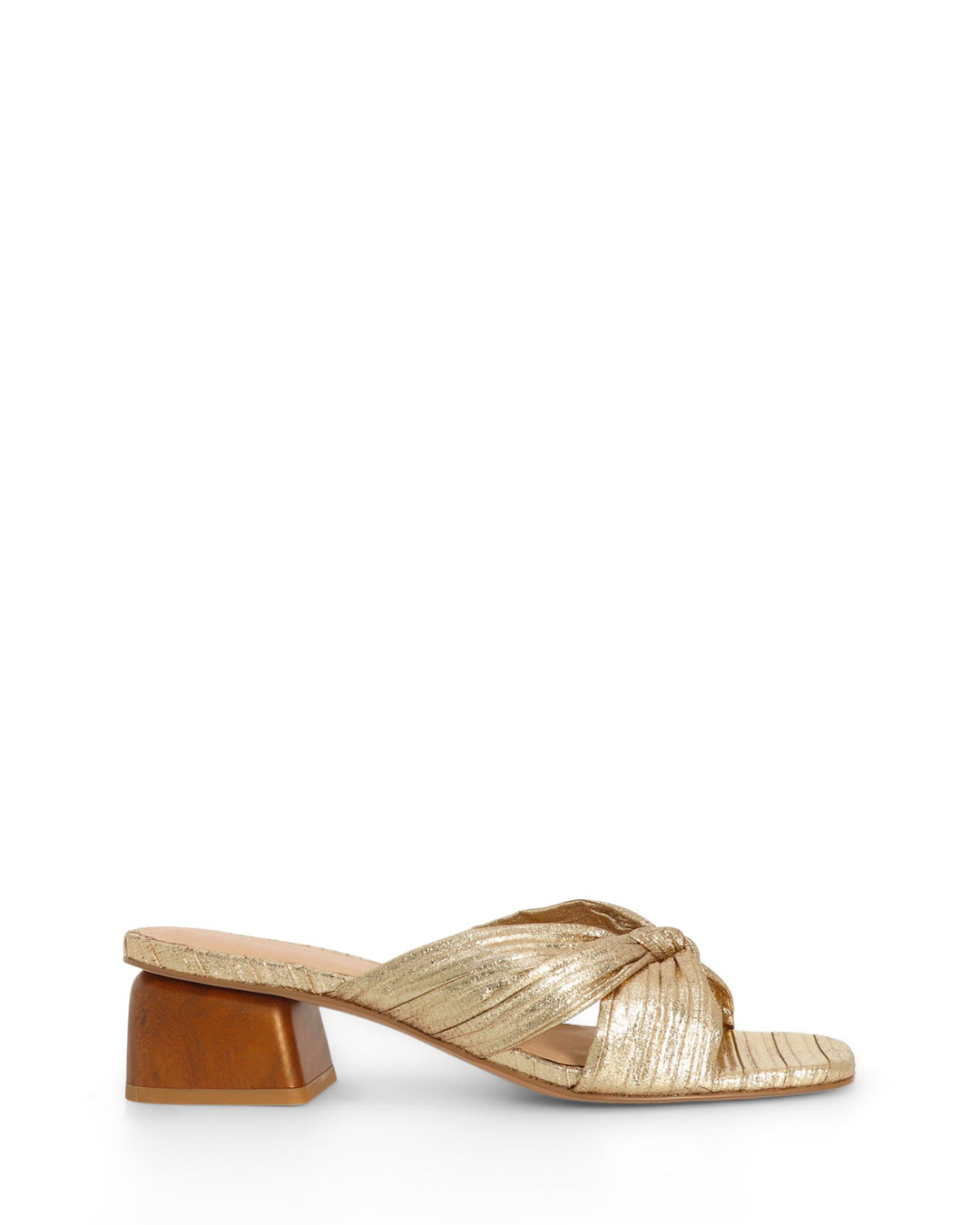 Nude Footwear Georgie Low Heel - Gold