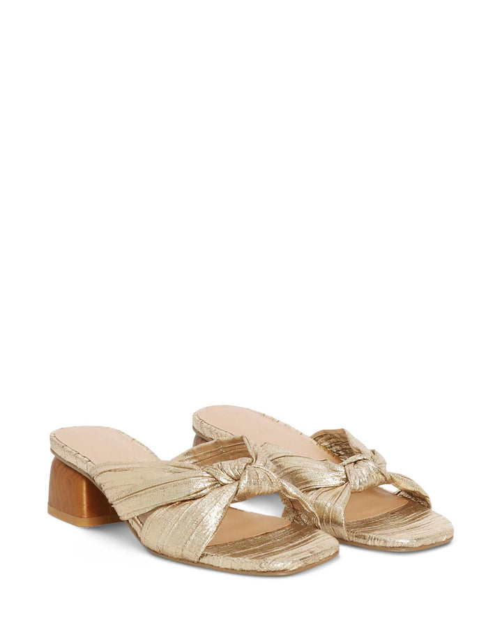 Nude Footwear Georgie Low Heel - Gold