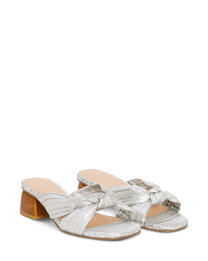 Nude Footwear Georgie Low Heel - Silver