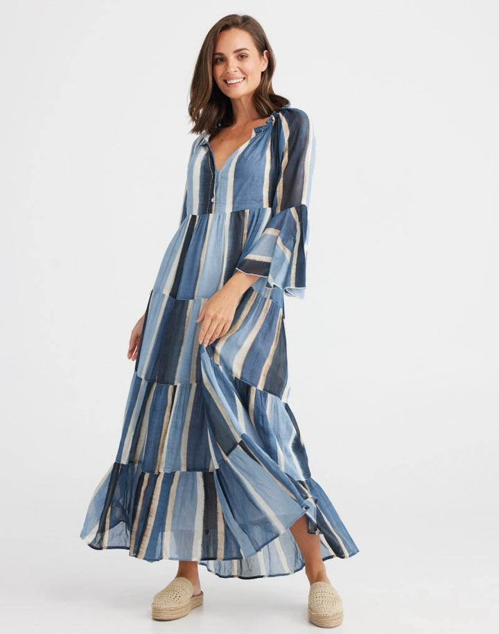 Jada Maxi Dress - Horizon Stripe