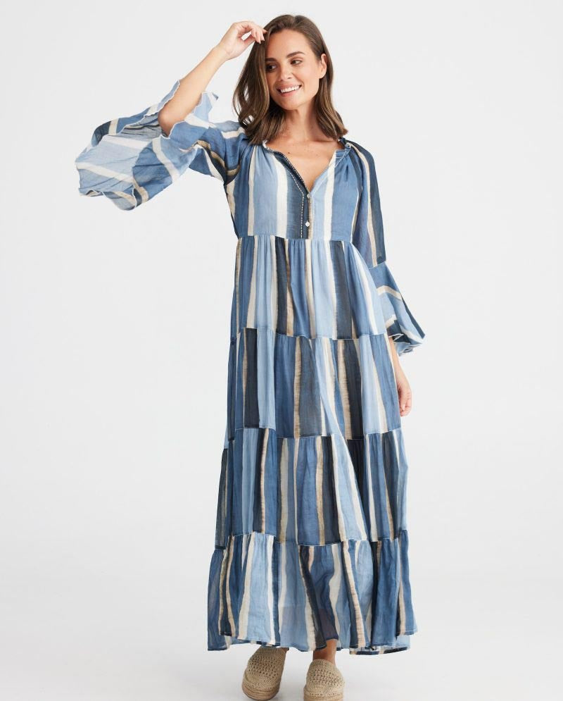 Jada Maxi Dress - Horizon Stripe