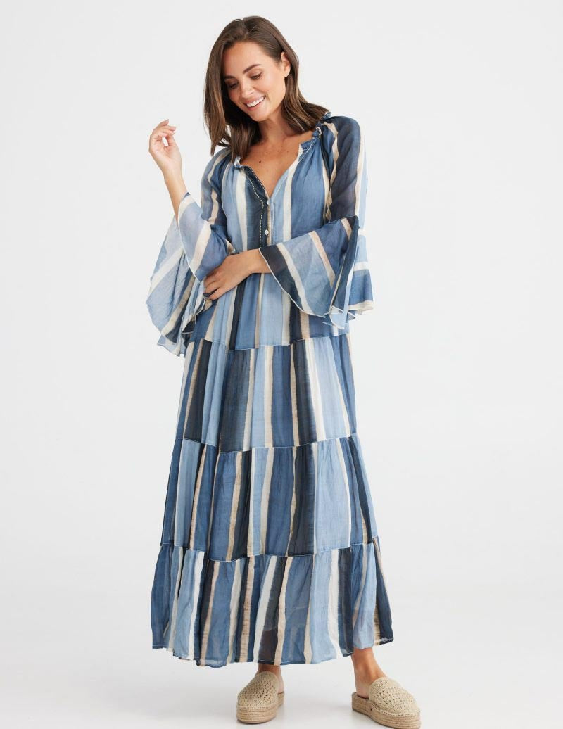 Jada Maxi Dress - Horizon Stripe