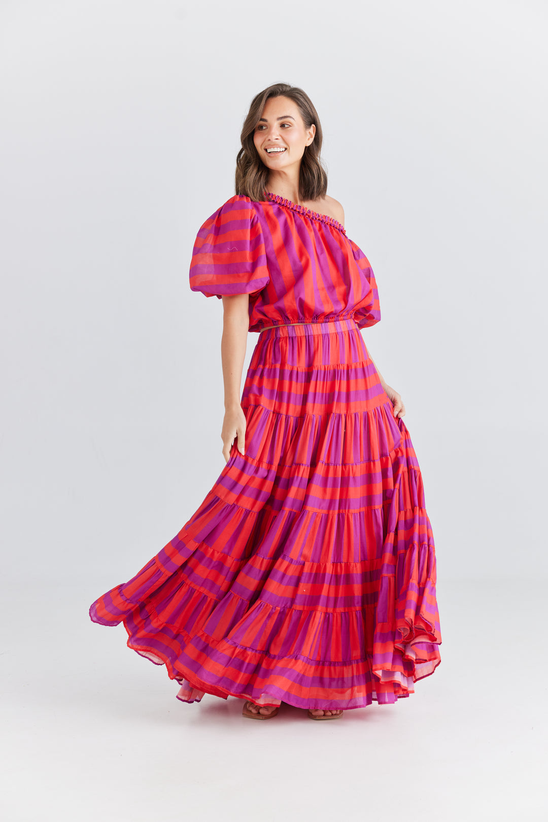 Blossom Skirt - Yuzu Stripe