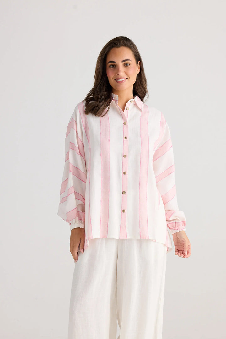 Cliffside Shirt - Candy Stripe