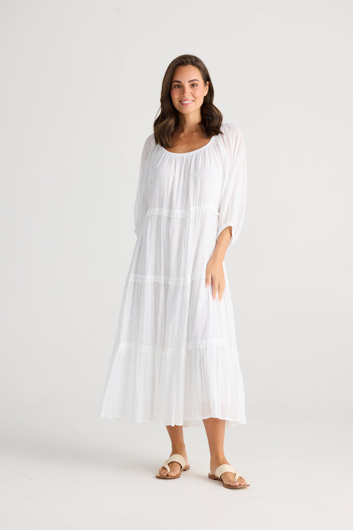 Grenadine Dress - White