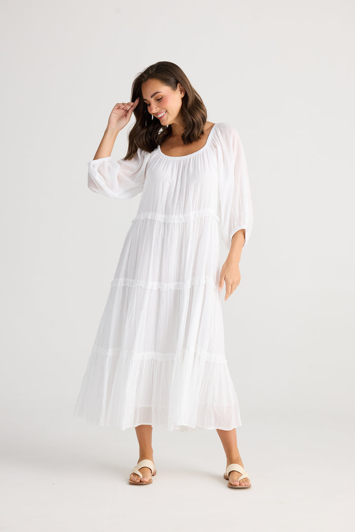 Grenadine Dress - White