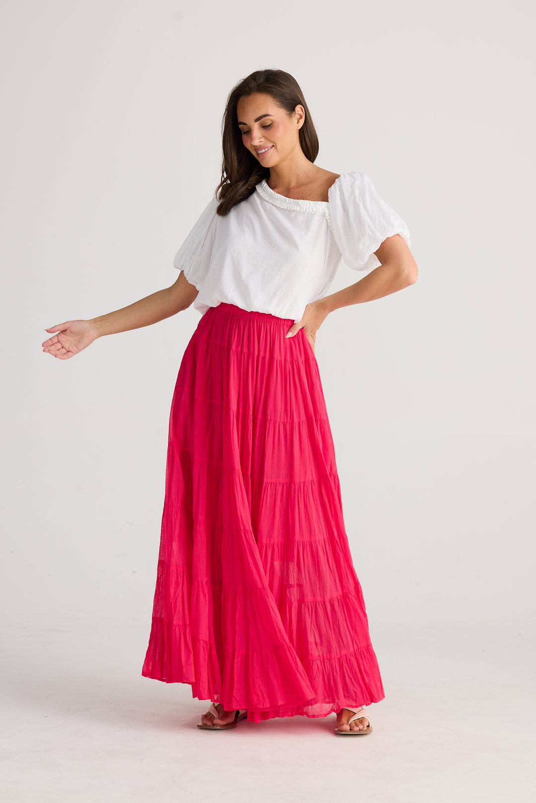 Blossom Skirt - Raspberry