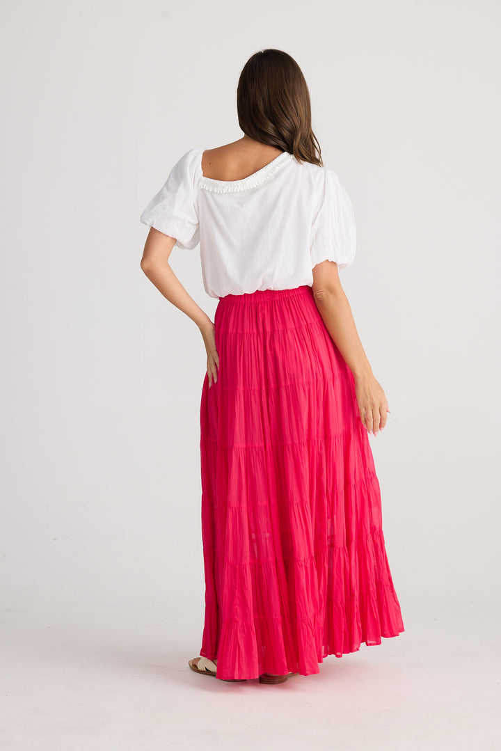 Blossom Skirt - Raspberry