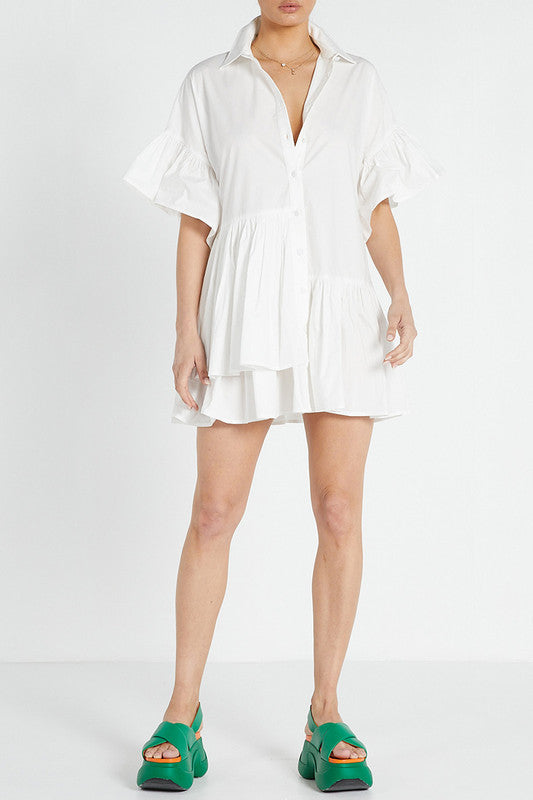 Genoa Mini Dress - White