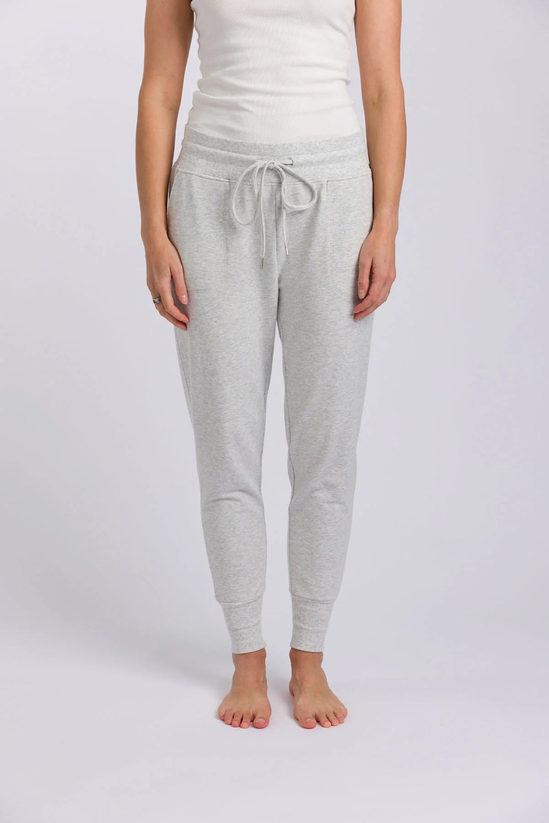 Heavenly Fleece Jogger - Silver Marle