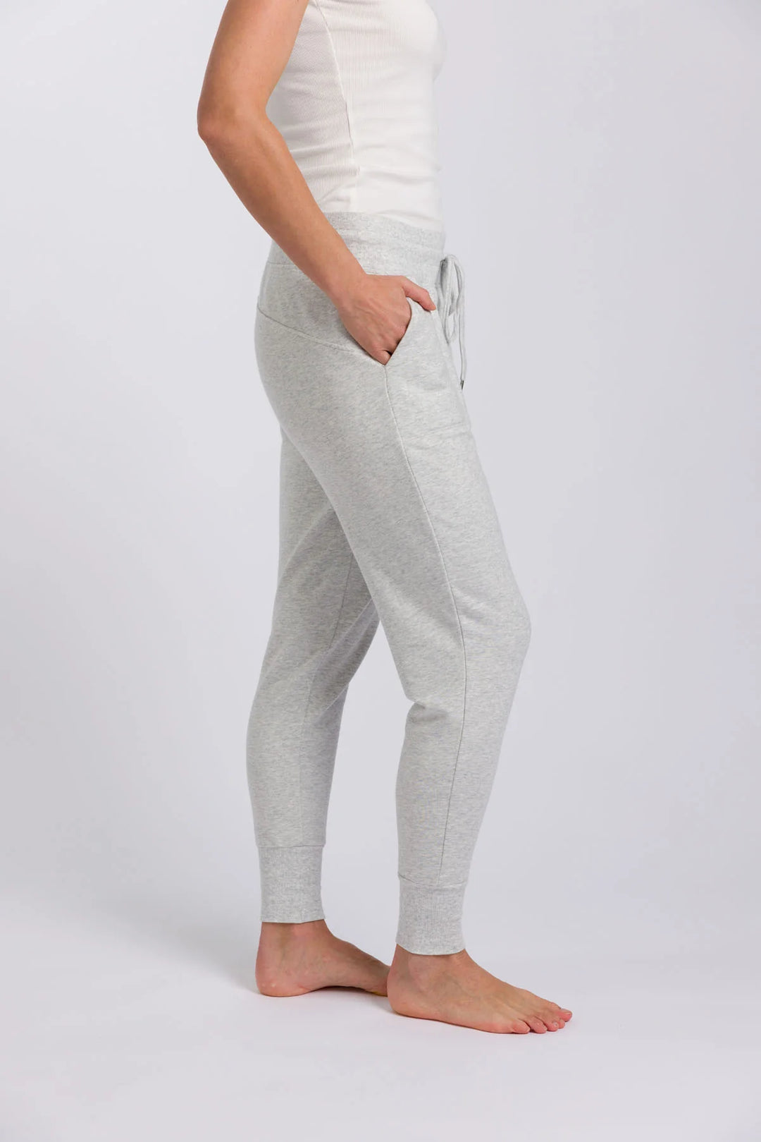 Heavenly Fleece Jogger - Silver Marle