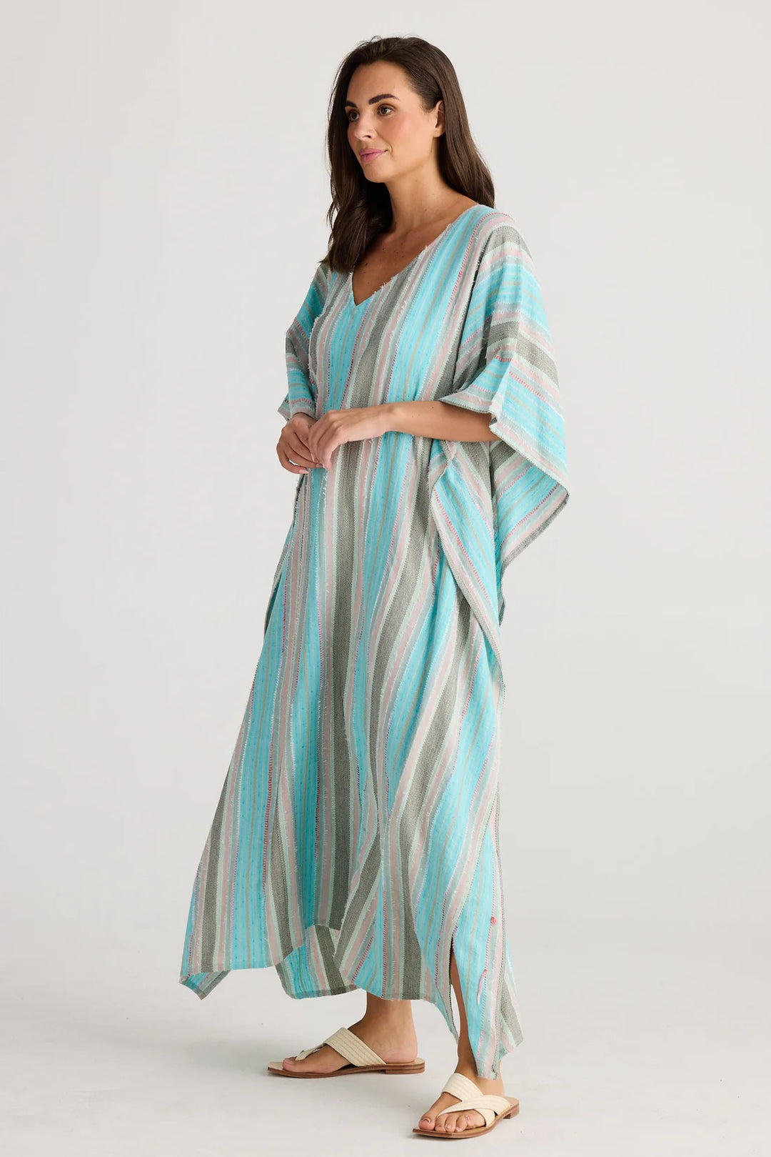 Capri Kaftan - Carnivale Stripe