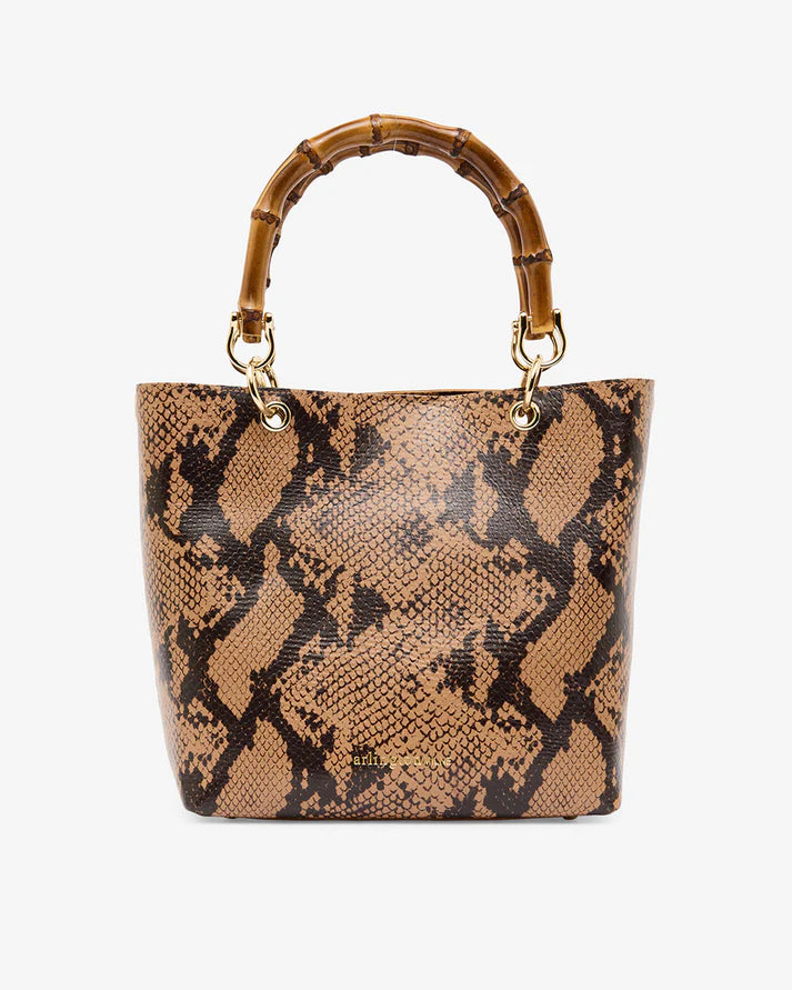 Maya Tote - Caramel Python