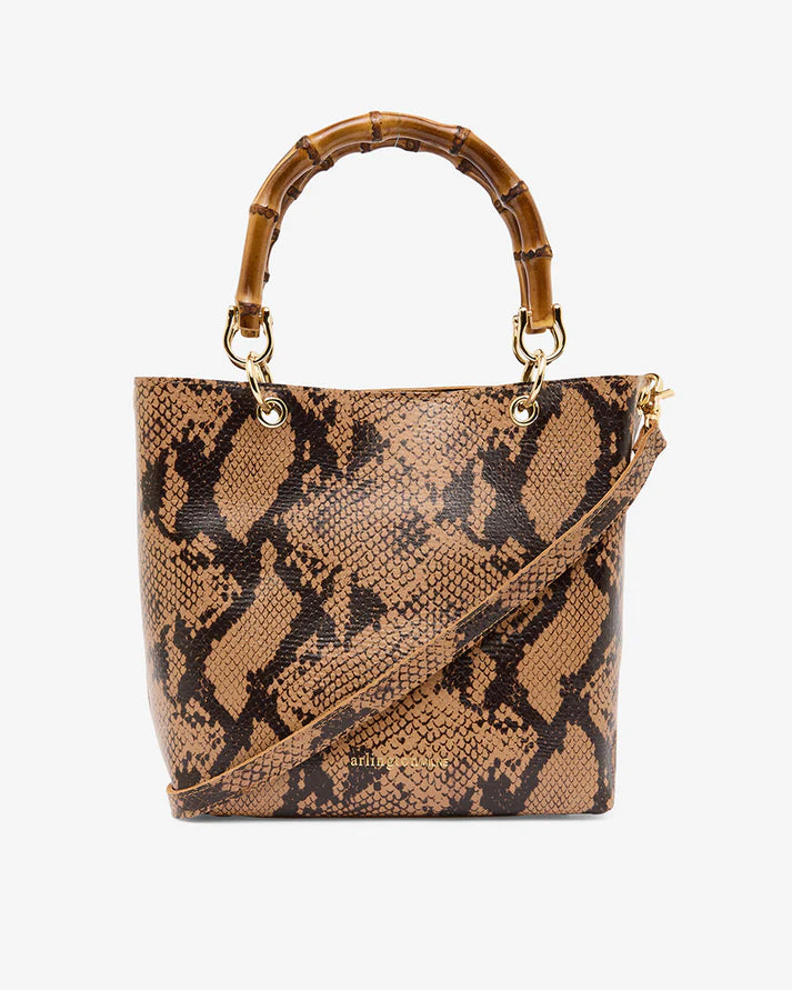 Maya Tote - Caramel Python