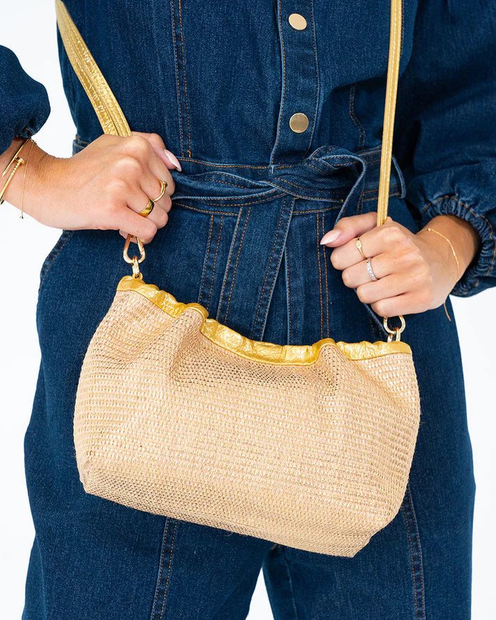 Monty Crossbody - Gold Weave