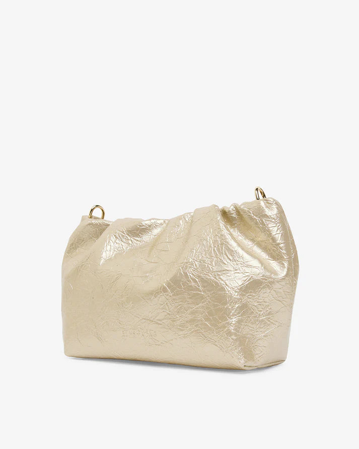 Monty Crossbody - Light Gold Crinkle