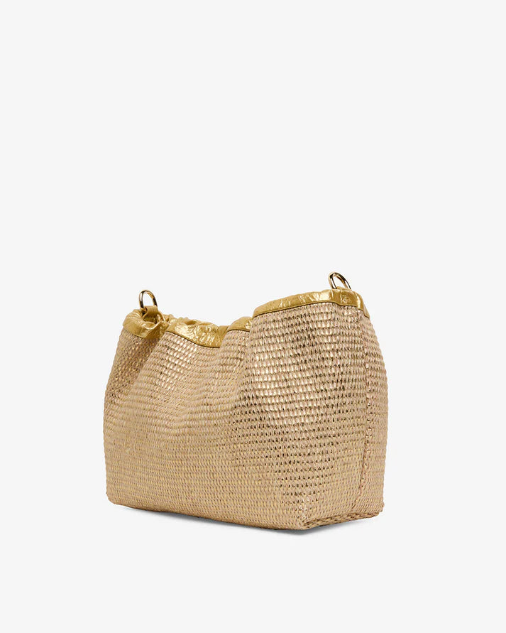 Monty Crossbody - Gold Weave