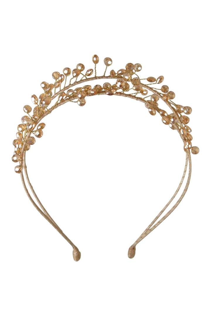 Crystal Headpiece - Gold