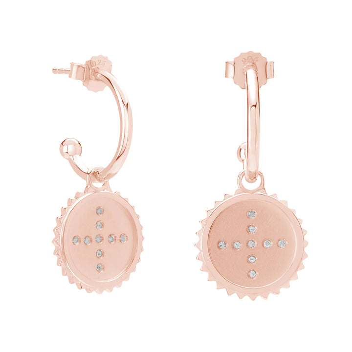 Halcyon Hoop Earrings - Rose Gold