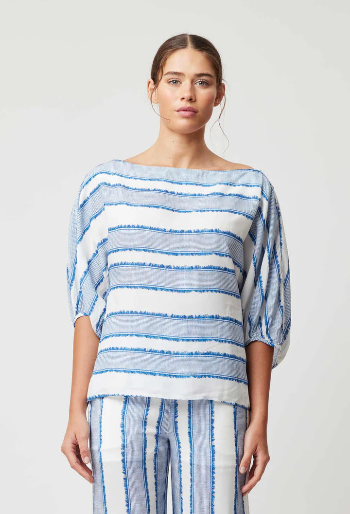 Positano Top - Sorrento Stripe