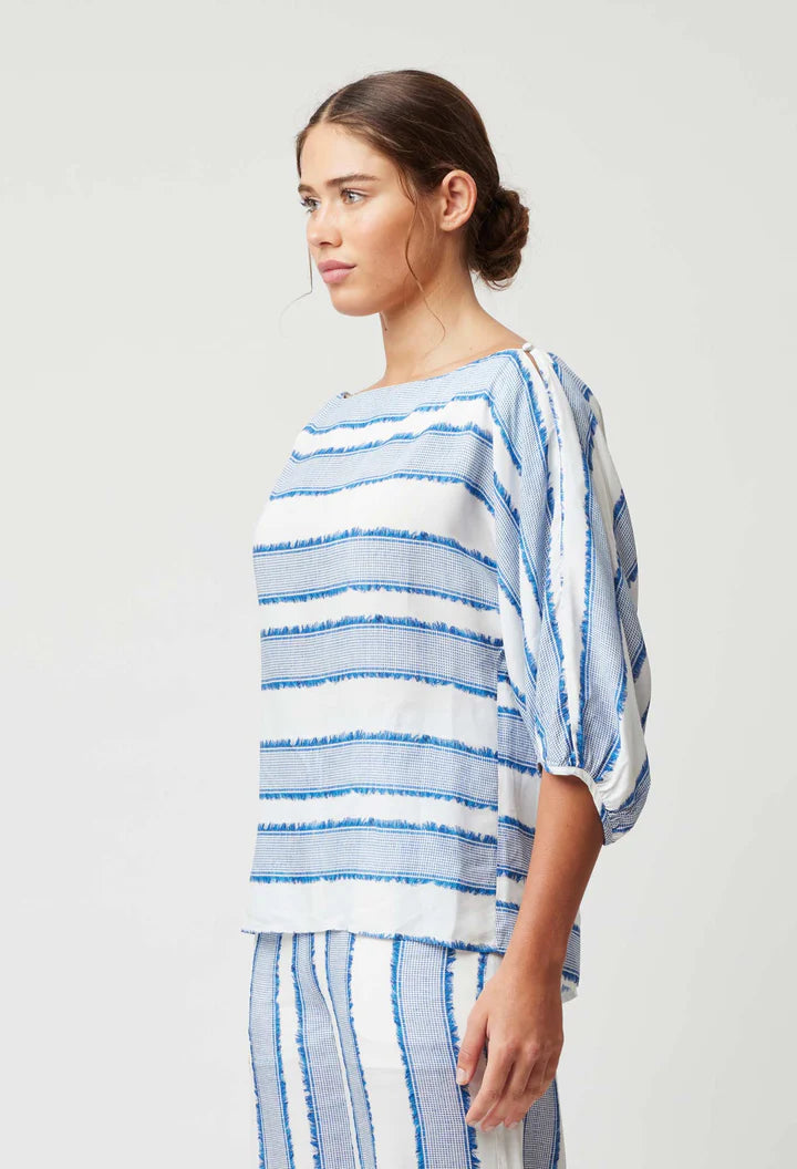 Positano Top - Sorrento Stripe