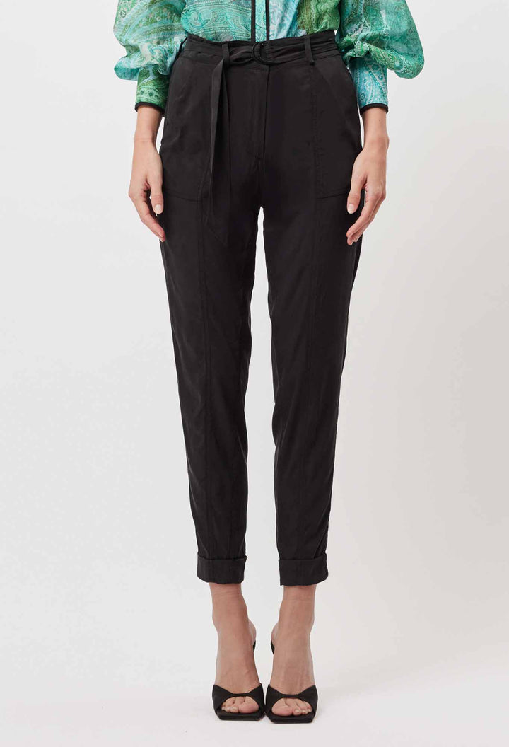 Transit Stretch Cupro Pant - Black