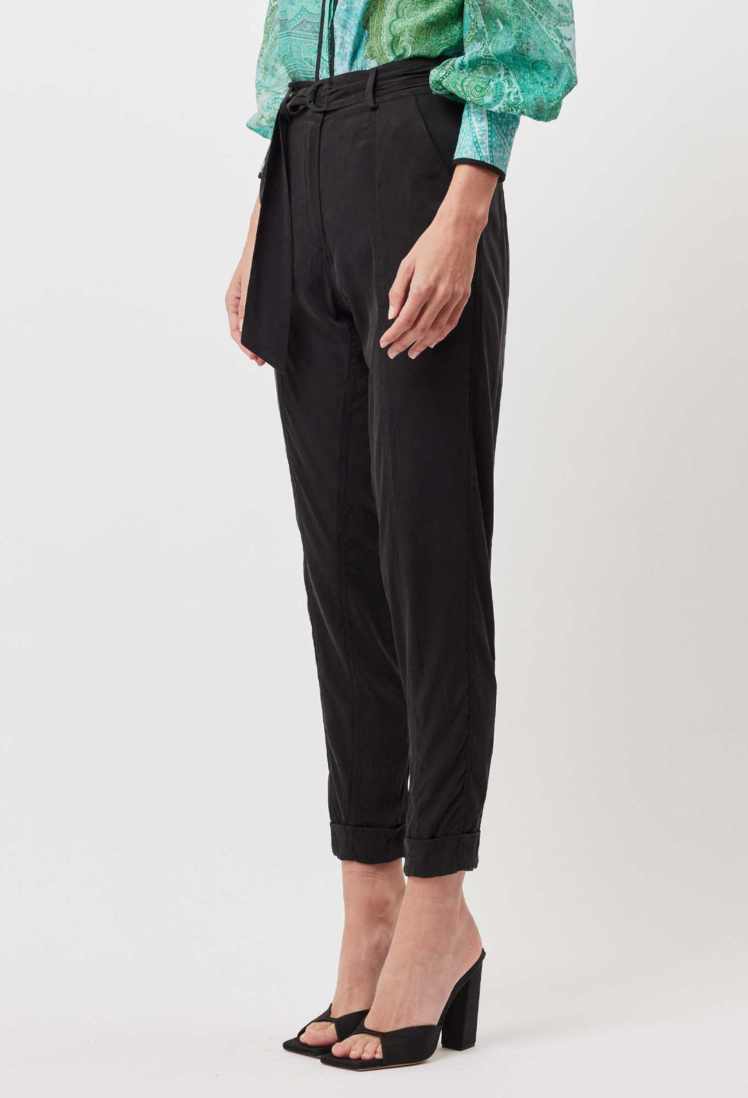 Transit Stretch Cupro Pant - Black