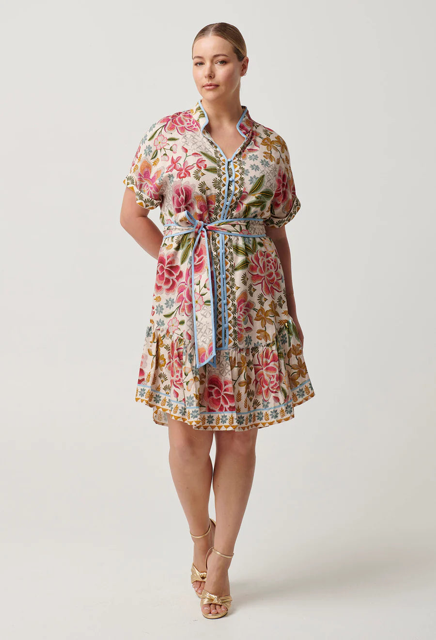 Clementine Linen Viscose Shirtdress - Azalea Fields