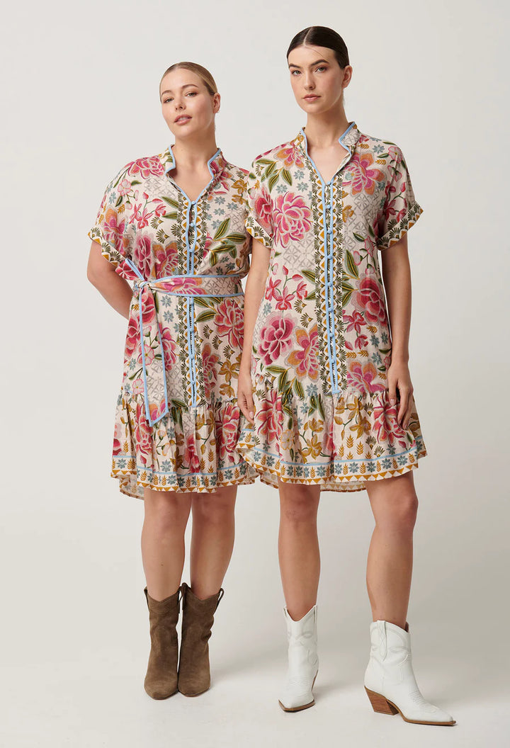 Clementine Linen Viscose Shirtdress - Azalea Fields