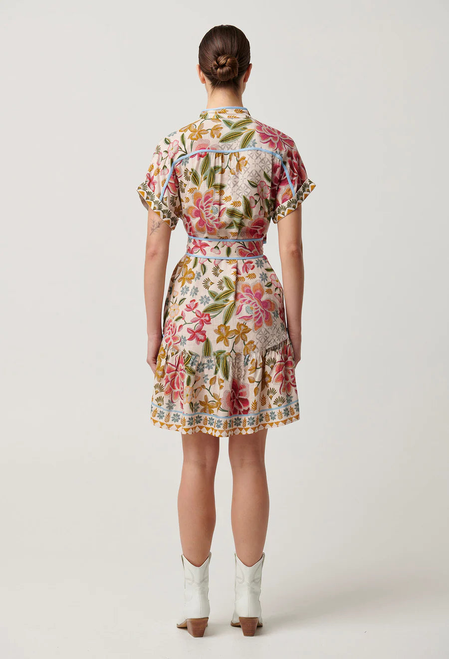 Clementine Linen Viscose Shirtdress - Azalea Fields