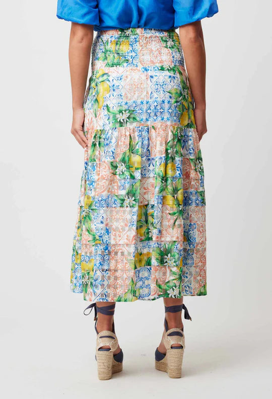 Antigua Maxi Skirt - Limonata Print