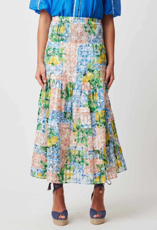 Antigua Maxi Skirt - Limonata Print