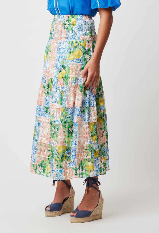 Antigua Maxi Skirt - Limonata Print