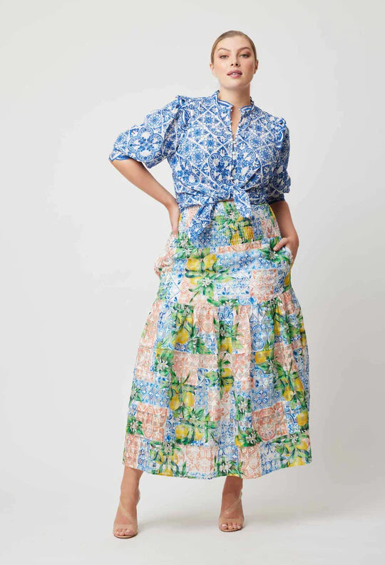 Antigua Maxi Skirt - Limonata Print