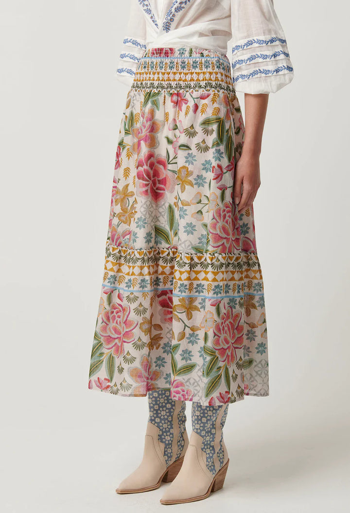 Cordelia Cotton Slub Skirt - Azalea Fields