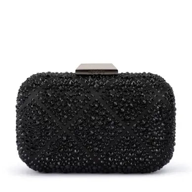 Keren Diamond Hotfix Clutch - Black