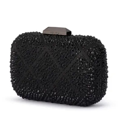 Keren Diamond Hotfix Clutch - Black