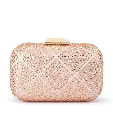 Keren Diamond Hotfix Clutch - Blush