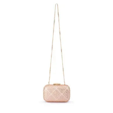 Keren Diamond Hotfix Clutch - Blush