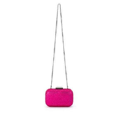 Keren Diamond Hotfix Clutch - Fuchsia