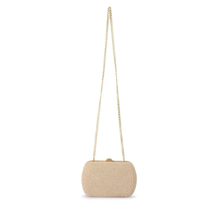 Martina Rope Clutch - Natural