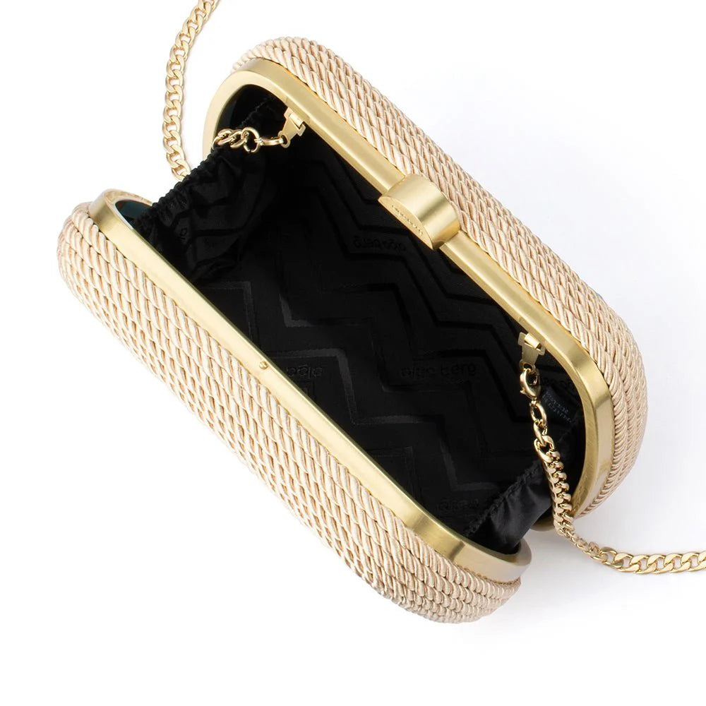 Martina Rope Clutch - Natural