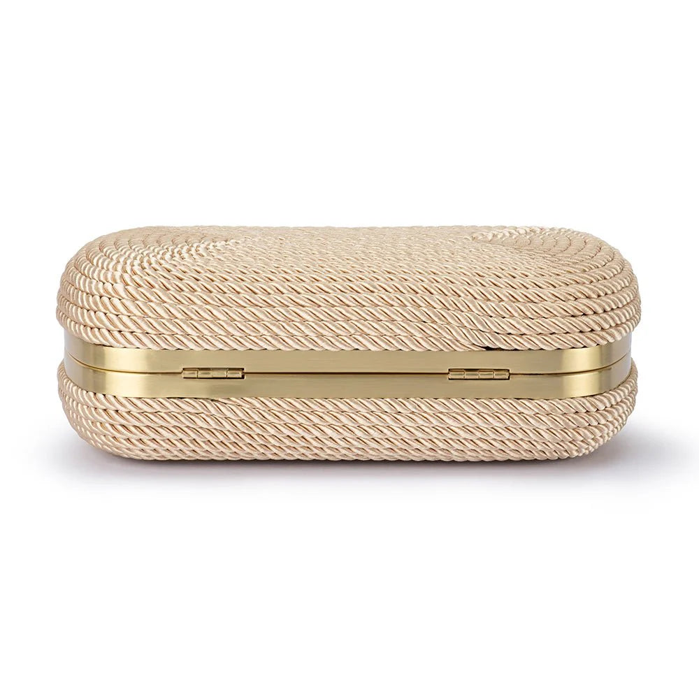 Martina Rope Clutch - Natural